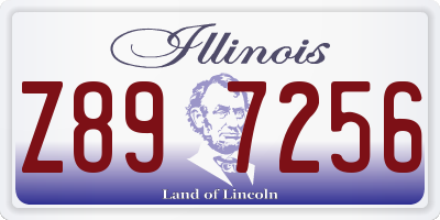IL license plate Z897256