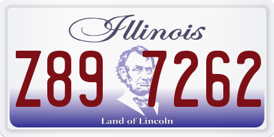 IL license plate Z897262