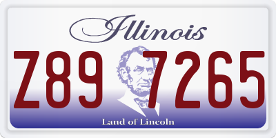 IL license plate Z897265