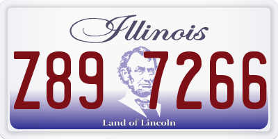 IL license plate Z897266
