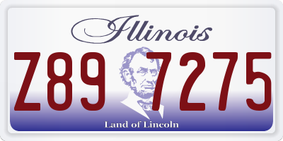 IL license plate Z897275
