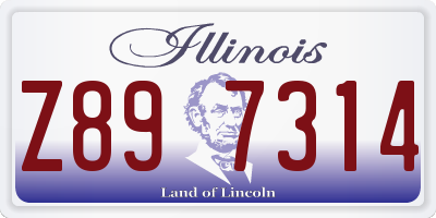 IL license plate Z897314