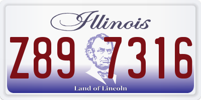 IL license plate Z897316