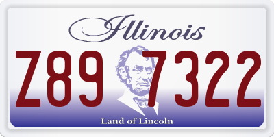 IL license plate Z897322