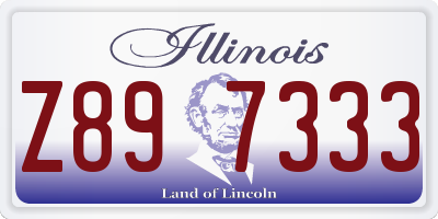IL license plate Z897333