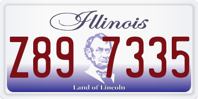 IL license plate Z897335