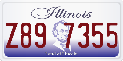 IL license plate Z897355