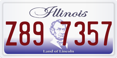 IL license plate Z897357