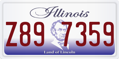 IL license plate Z897359