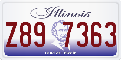IL license plate Z897363