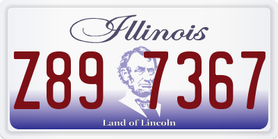 IL license plate Z897367