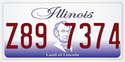 IL license plate Z897374