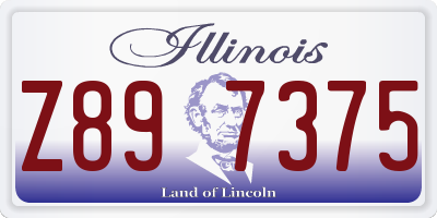 IL license plate Z897375