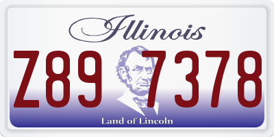 IL license plate Z897378