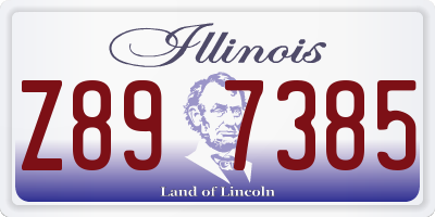IL license plate Z897385