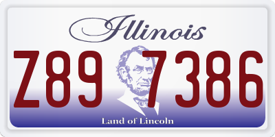 IL license plate Z897386
