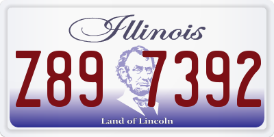 IL license plate Z897392
