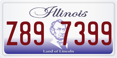 IL license plate Z897399