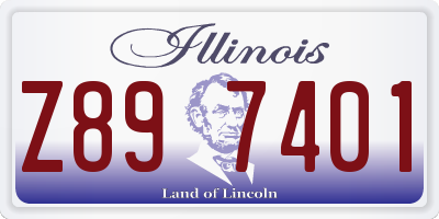 IL license plate Z897401