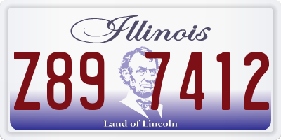 IL license plate Z897412