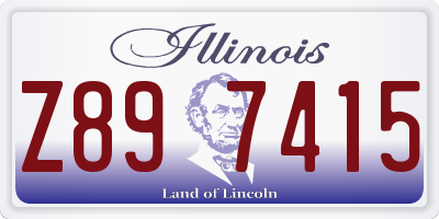 IL license plate Z897415
