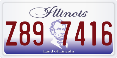 IL license plate Z897416