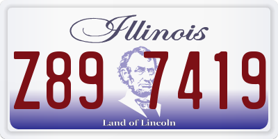 IL license plate Z897419