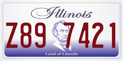 IL license plate Z897421