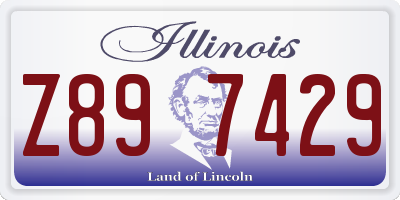 IL license plate Z897429