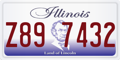 IL license plate Z897432