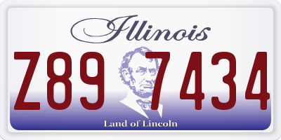 IL license plate Z897434