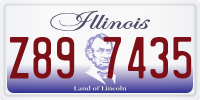 IL license plate Z897435
