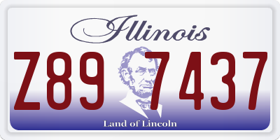 IL license plate Z897437