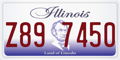 IL license plate Z897450