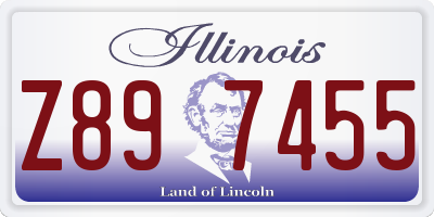 IL license plate Z897455