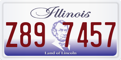 IL license plate Z897457