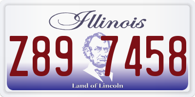 IL license plate Z897458