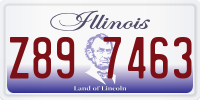 IL license plate Z897463