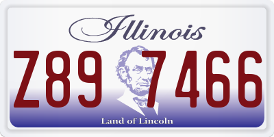 IL license plate Z897466