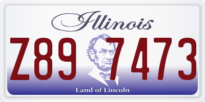 IL license plate Z897473