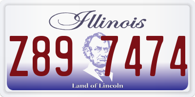 IL license plate Z897474