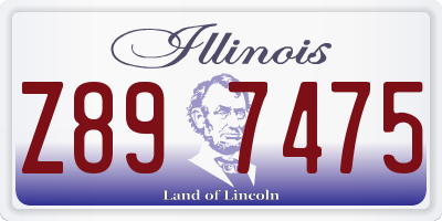 IL license plate Z897475