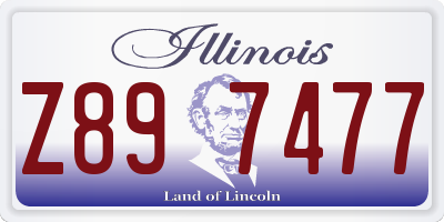 IL license plate Z897477