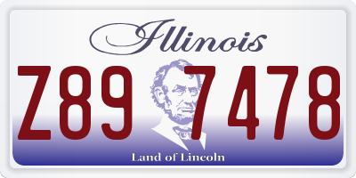 IL license plate Z897478