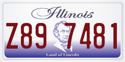 IL license plate Z897481