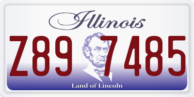 IL license plate Z897485