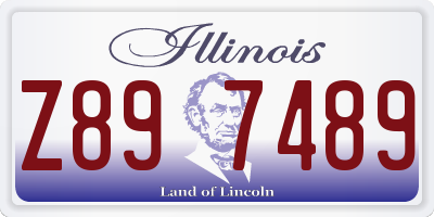 IL license plate Z897489