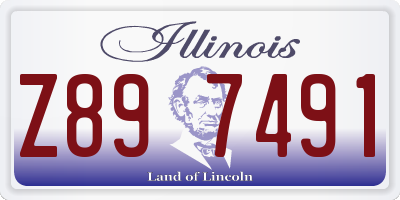 IL license plate Z897491