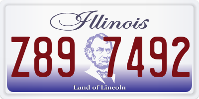 IL license plate Z897492