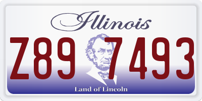 IL license plate Z897493